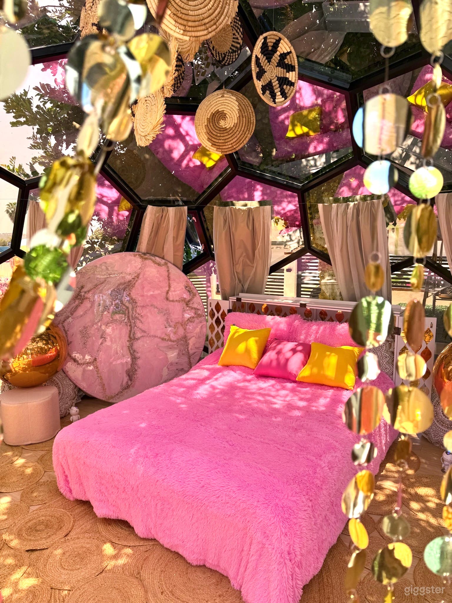 San Diego Luxury Pink Content House with Glass Dome & Pool Photo 4