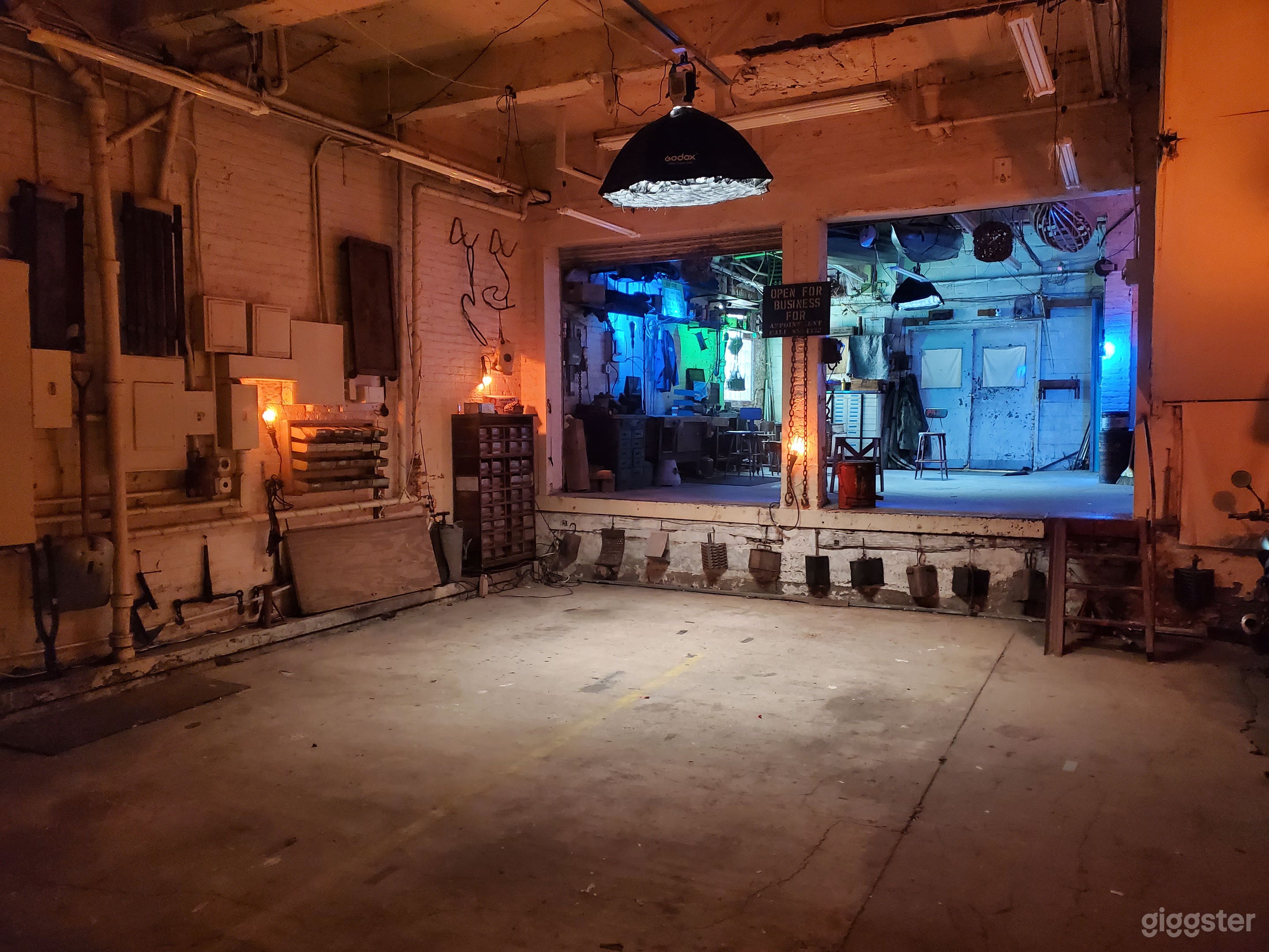 Garage &amp; Loading Dock in 1920s Warehouse Photo 1