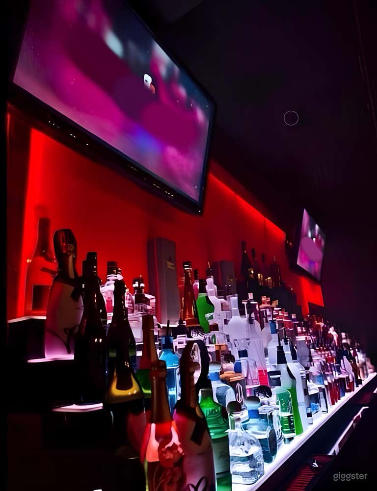  Neon-Lit Lounge Booths Party Bar Section: A 