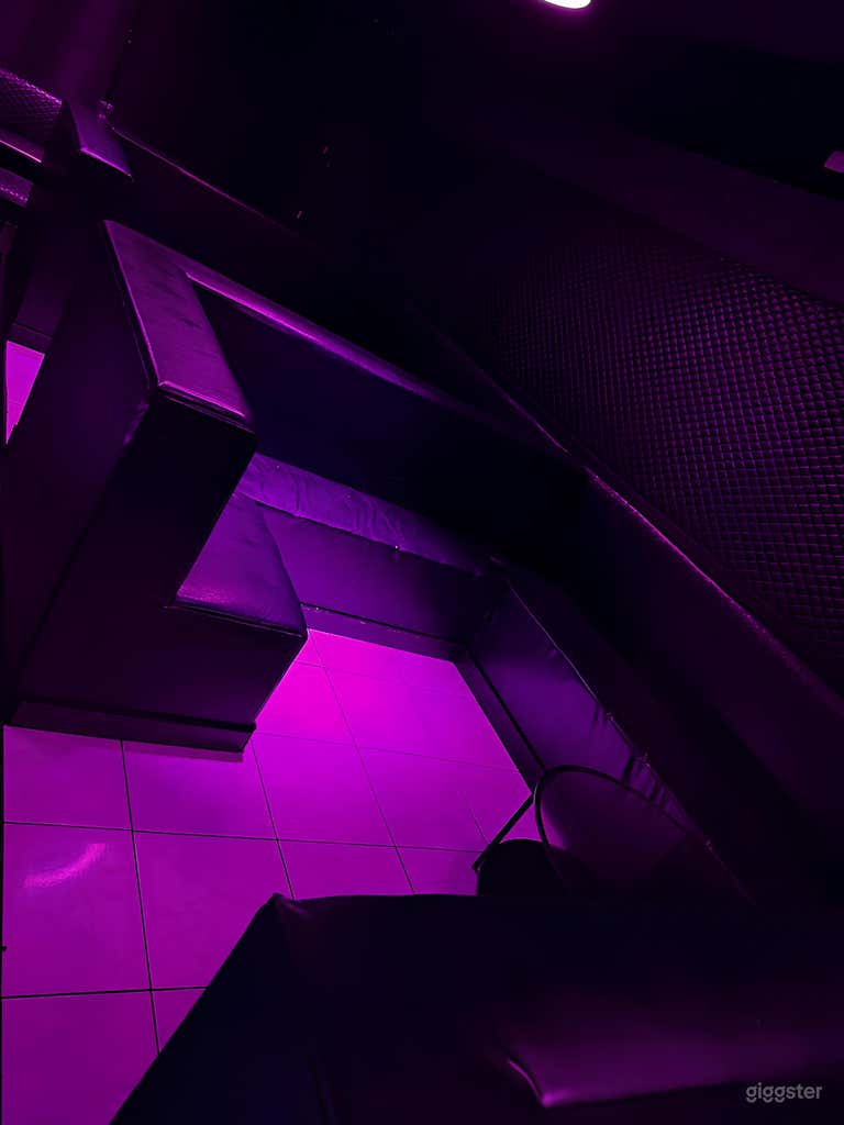  Neon-Lit Lounge Booths Party Bar Section: A 