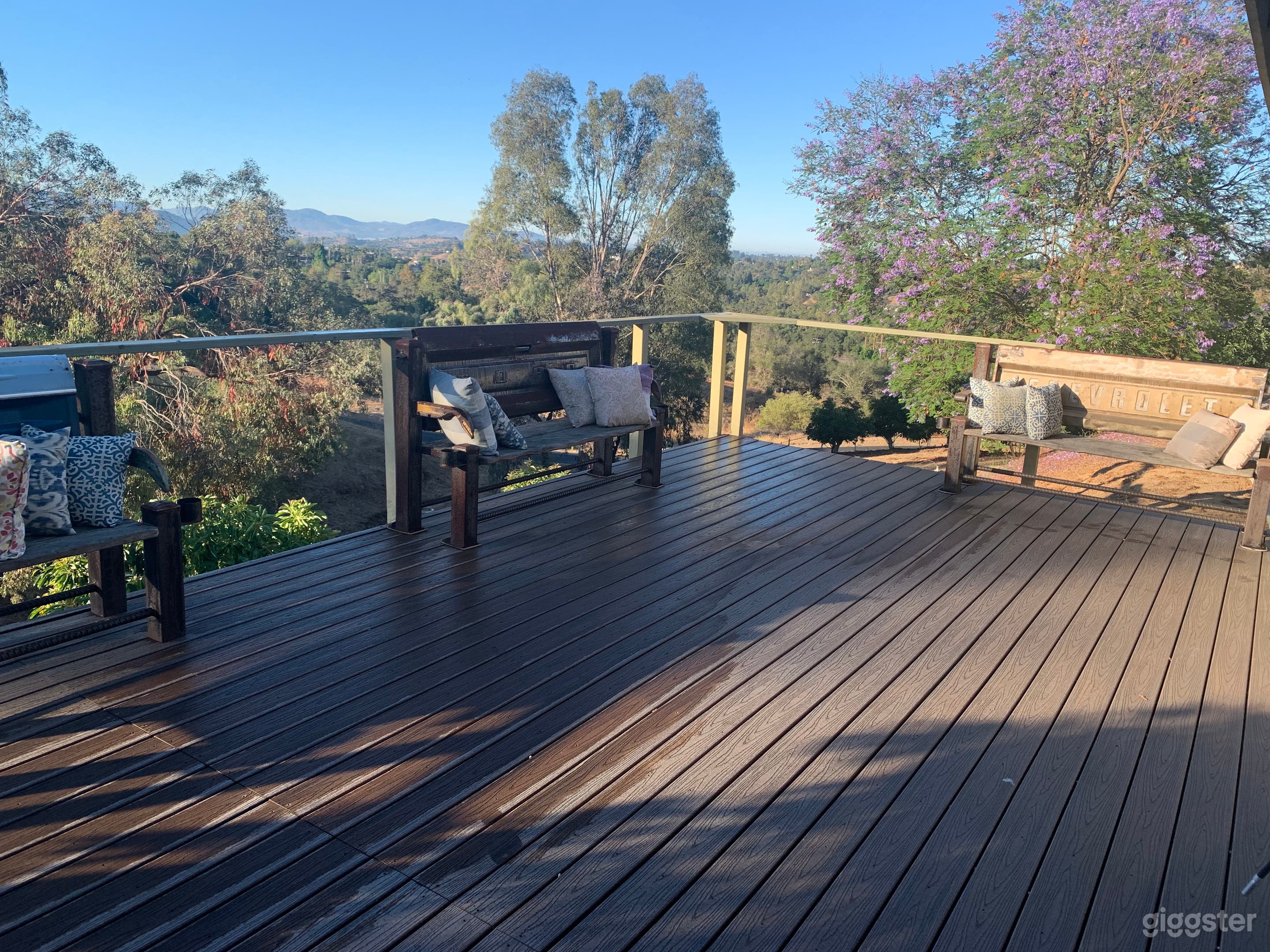 Lifestyle area perfect for staging or even fashion show- very rustic 