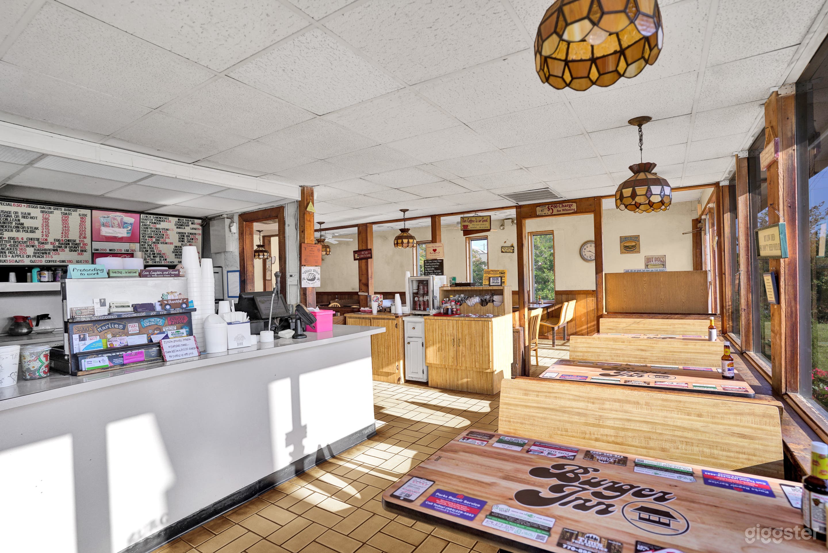 seating towards kitchen