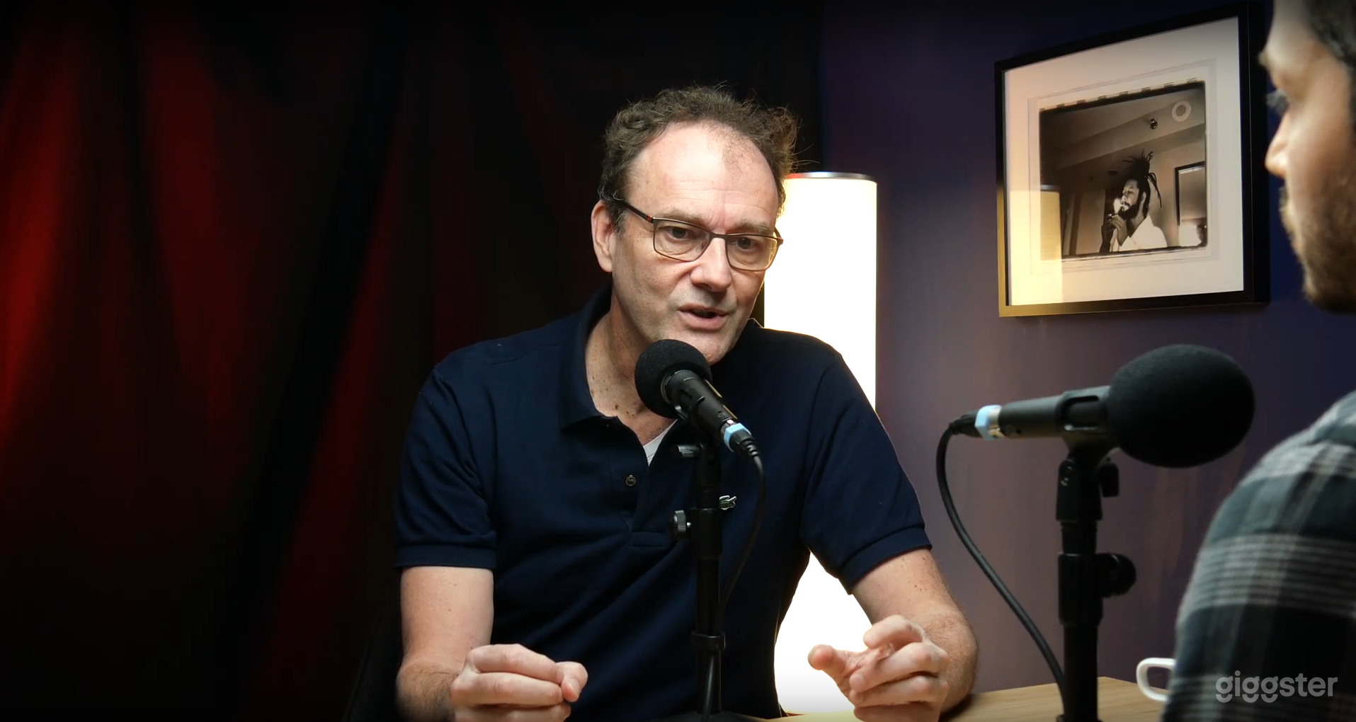 Left side face to face