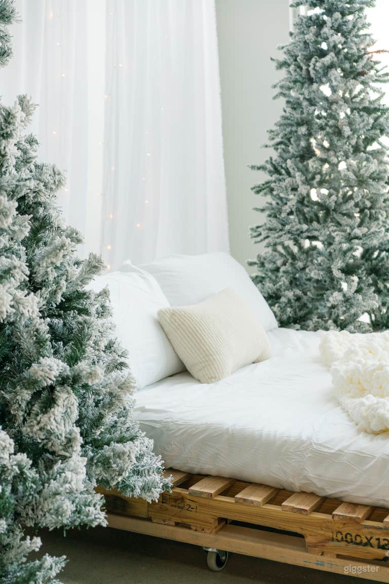  One of our holiday styled sets > Our cottage bed scene - now until Nov 26th! 