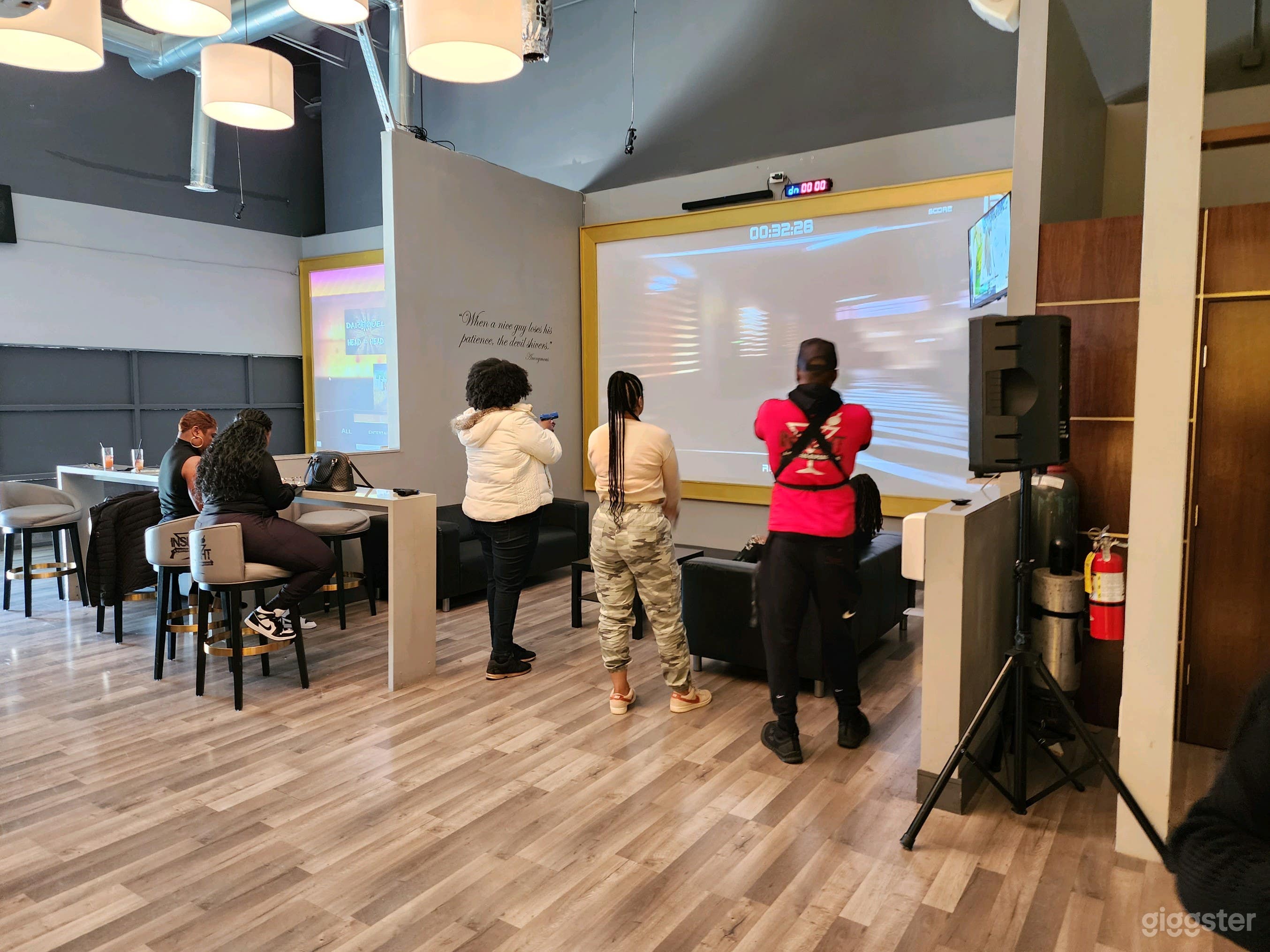 Open Area in back of bar