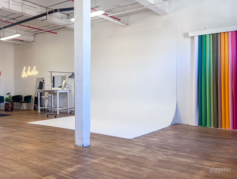  1,200 sqft Cyclorama Studio | 25+ Backdrops + Profoto Lights 