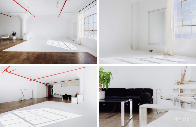  White, Natural Light Studio with Cyc Wall, Equipment DTLA 01 