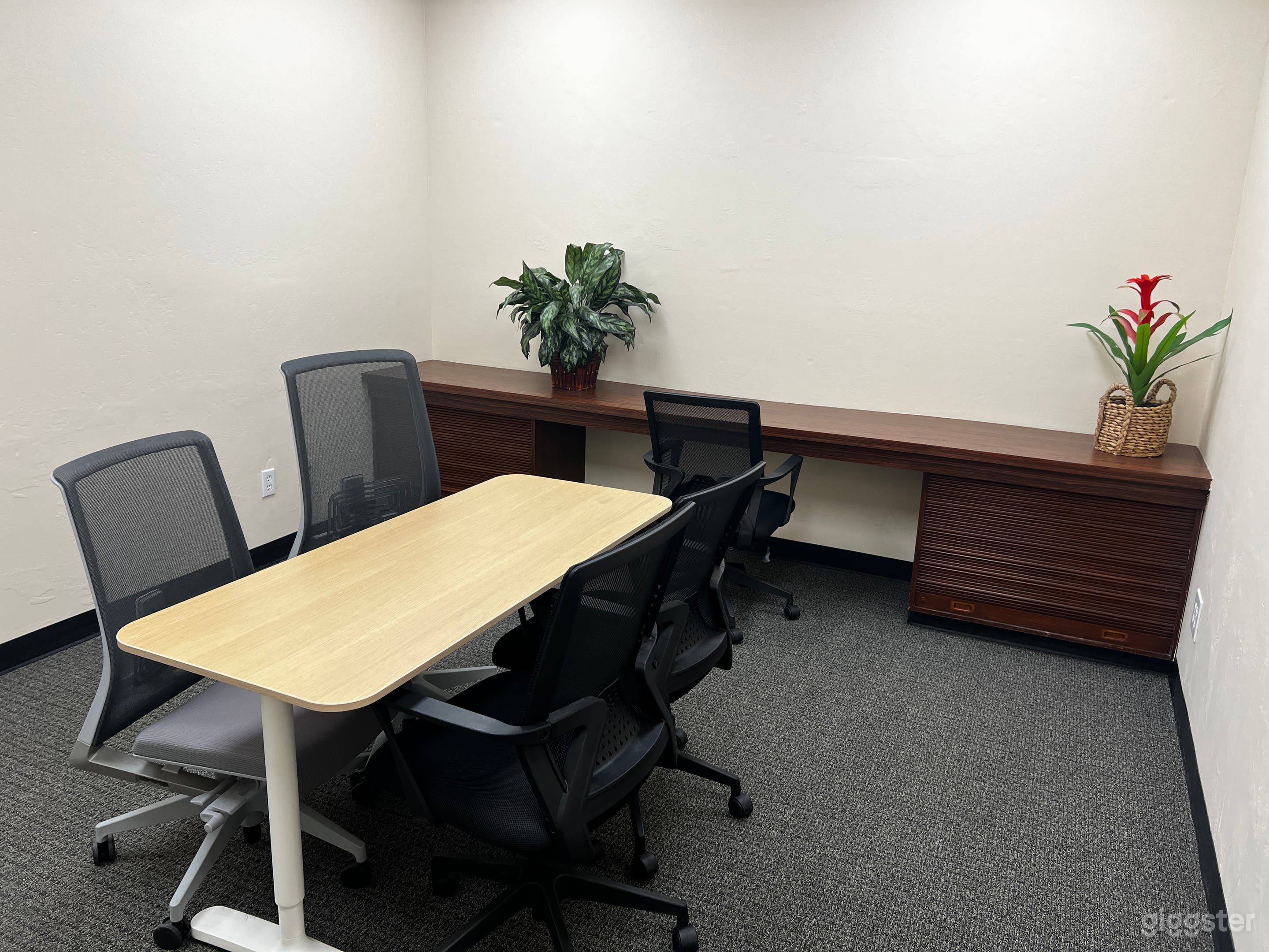 Quiet professional private office with built in wall desk Photo 1