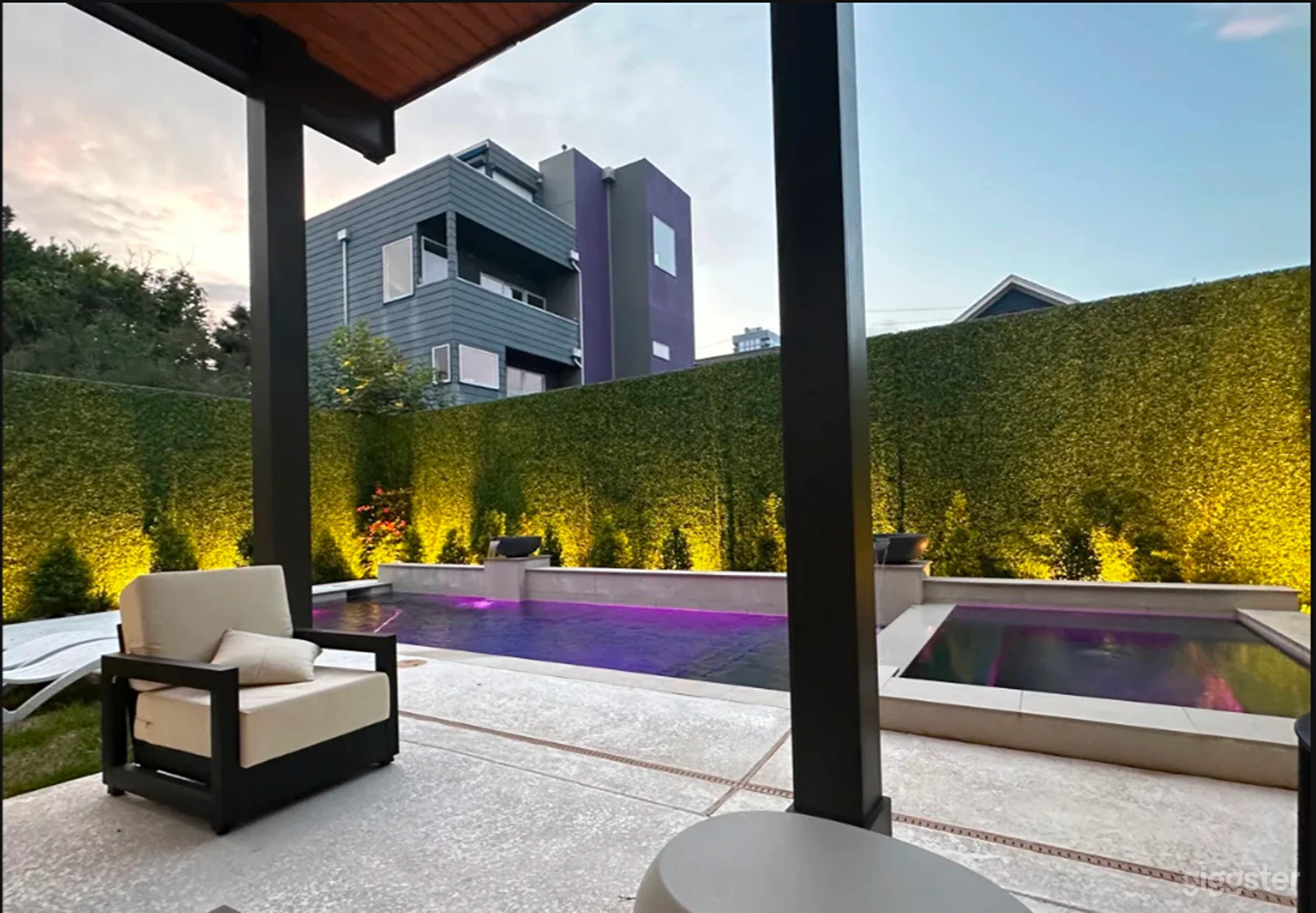 Nice backyard with pool perfect for hosting