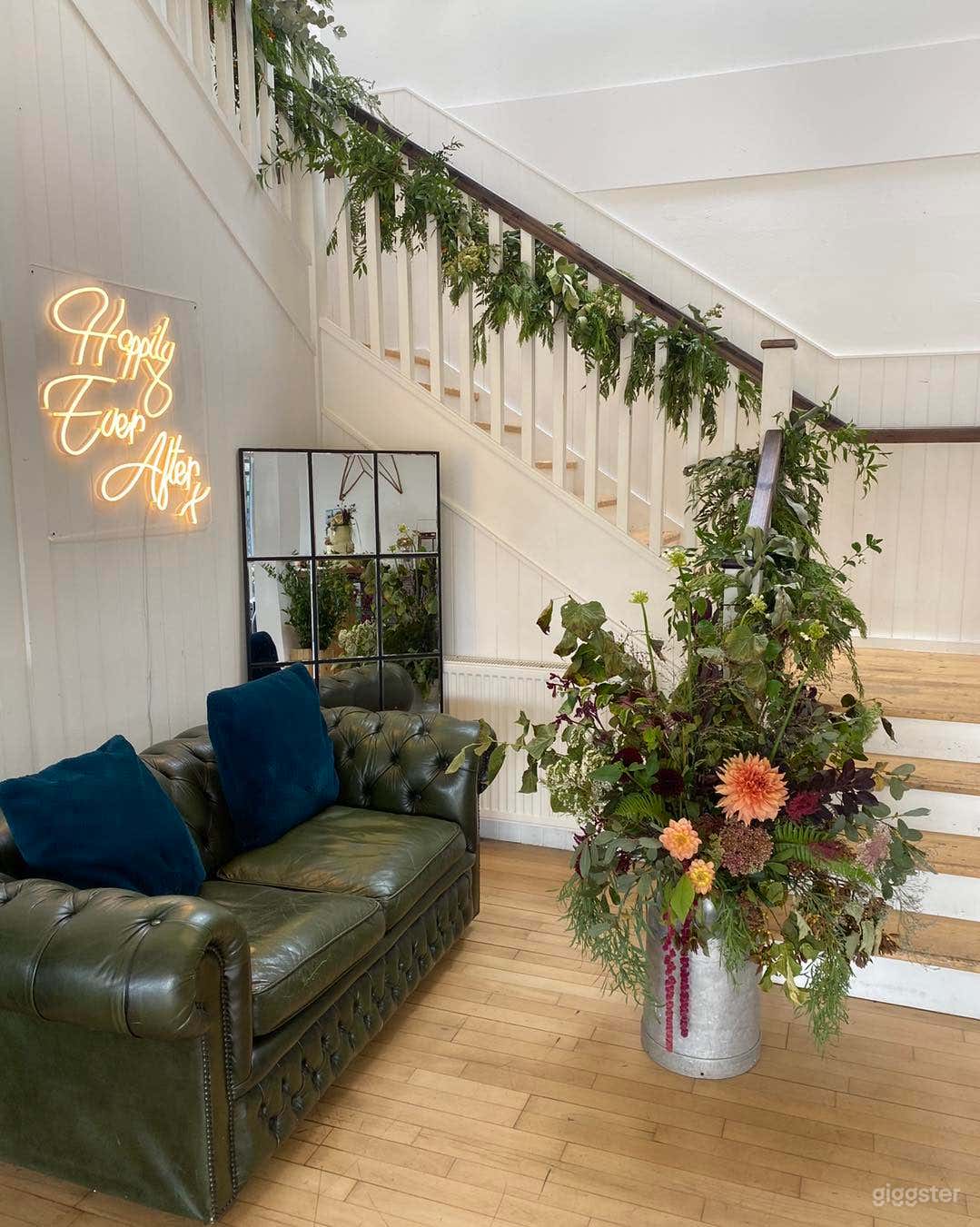 Downstairs with Visually Stunning Glass Front Photo 1