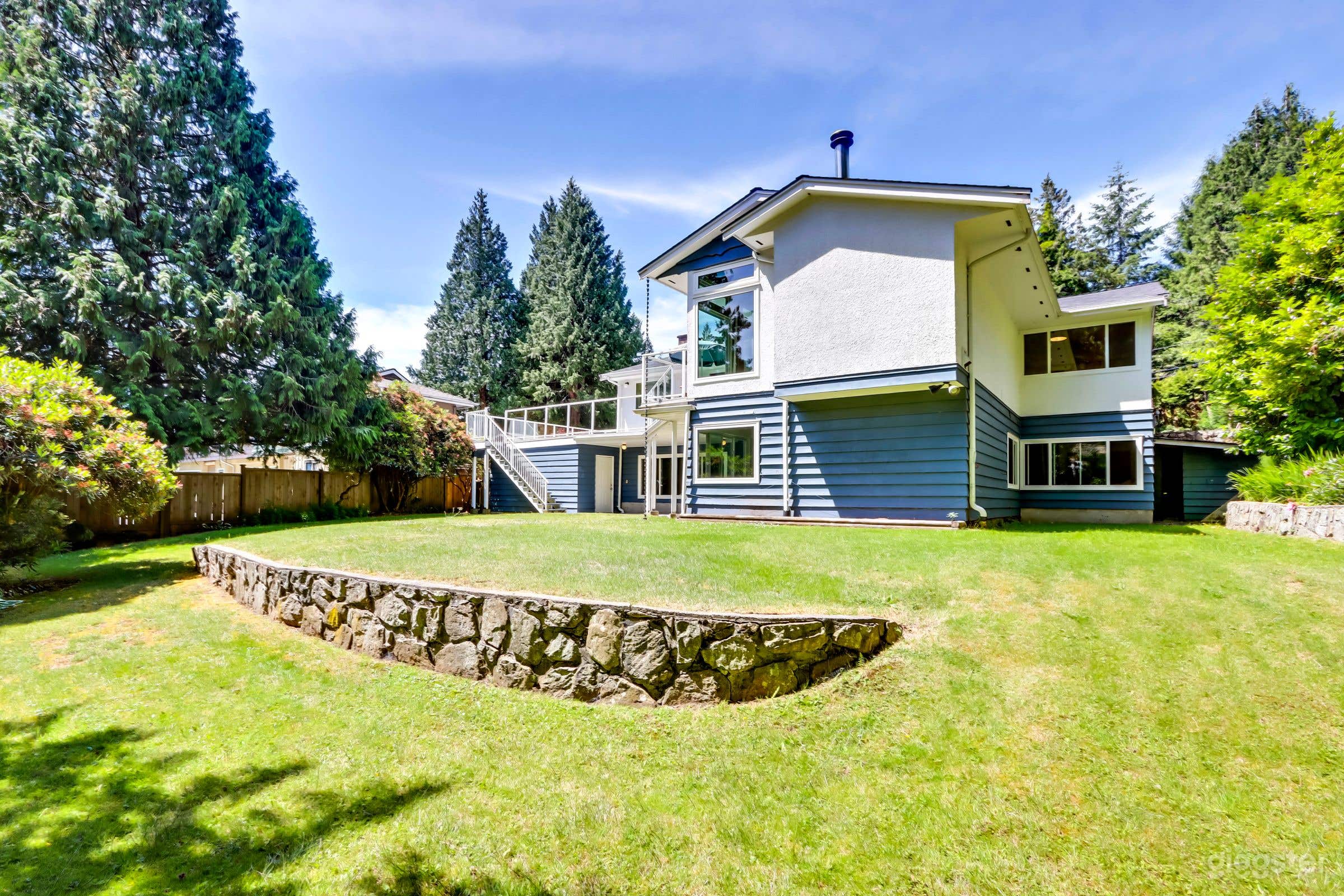 Big Backyard with Creek and Small Bridge Photo 2