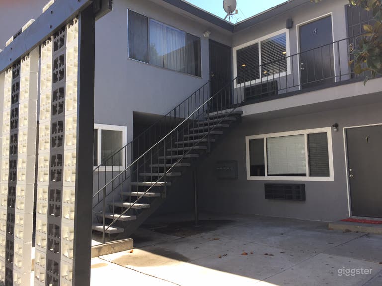  Two separate buildings and a courtyard on a lot 