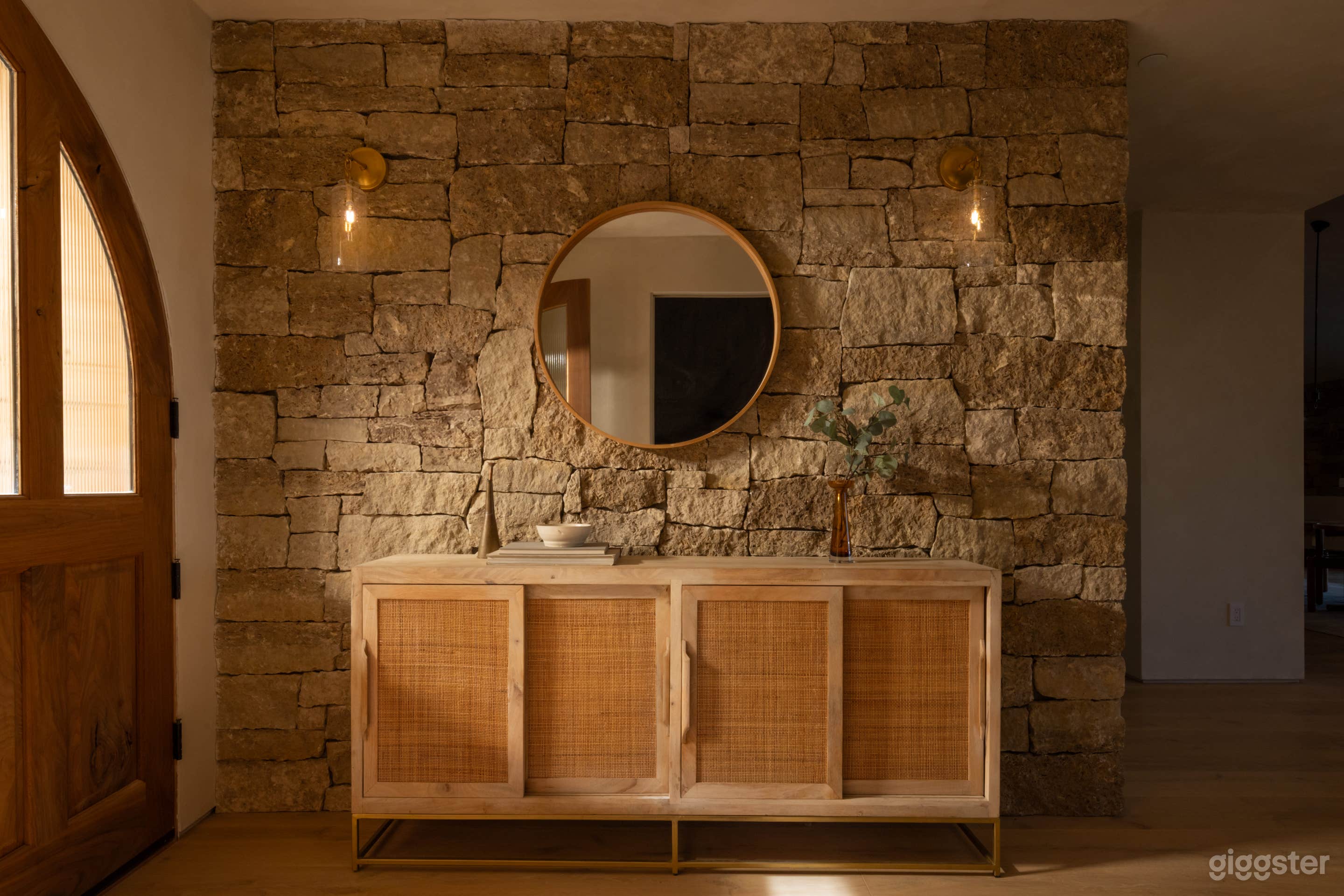 Front Stone Entry Wall 