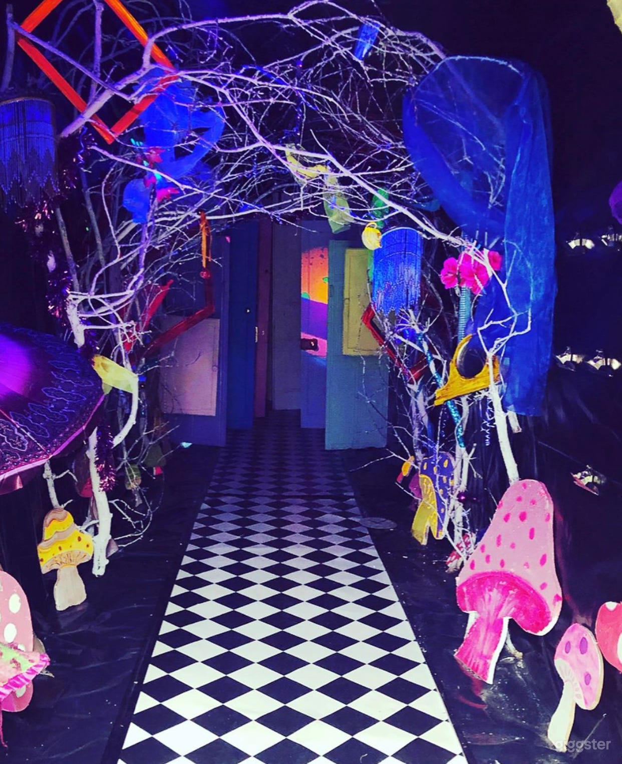 Alice in Wonderland UV hall party theme