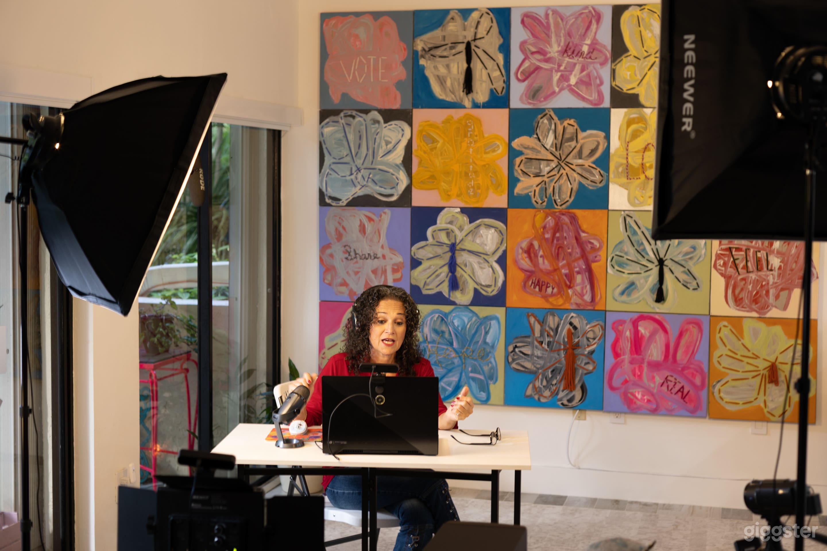 This is the studio space used for lectures and exercise classes