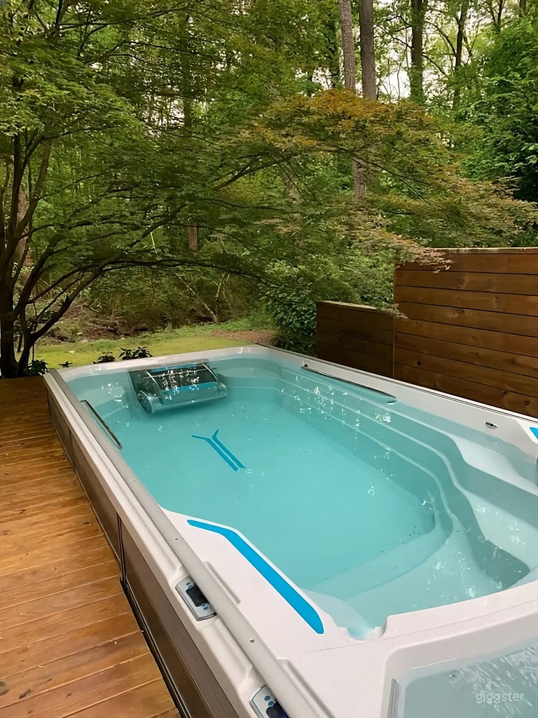  Woodland Backyard Escape with Swim Spa 