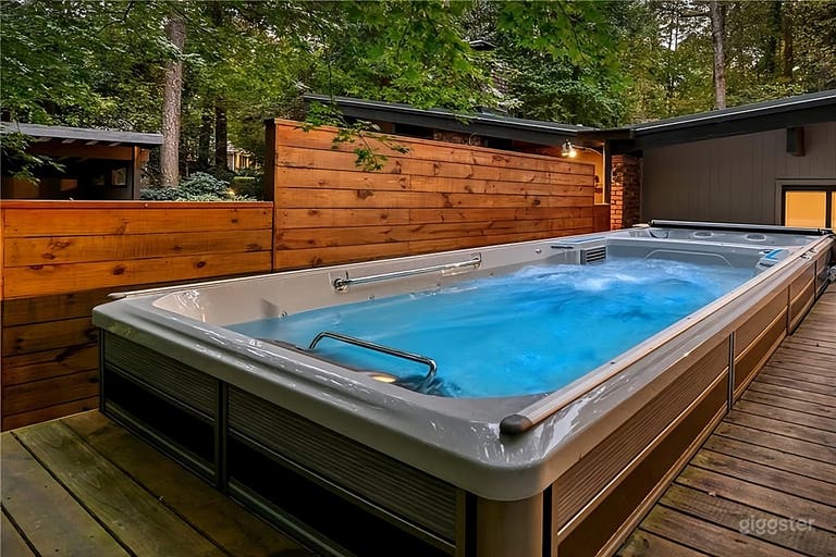  Woodland Backyard Escape with Swim Spa 