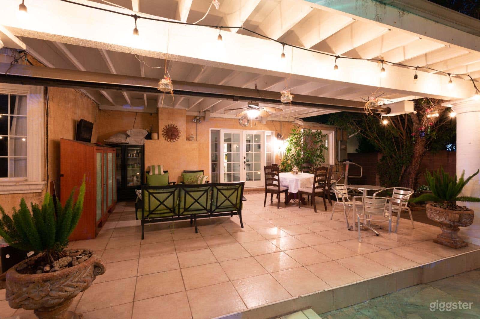 Tropical Backyard Set with Outdoor Kitchen Photo 4