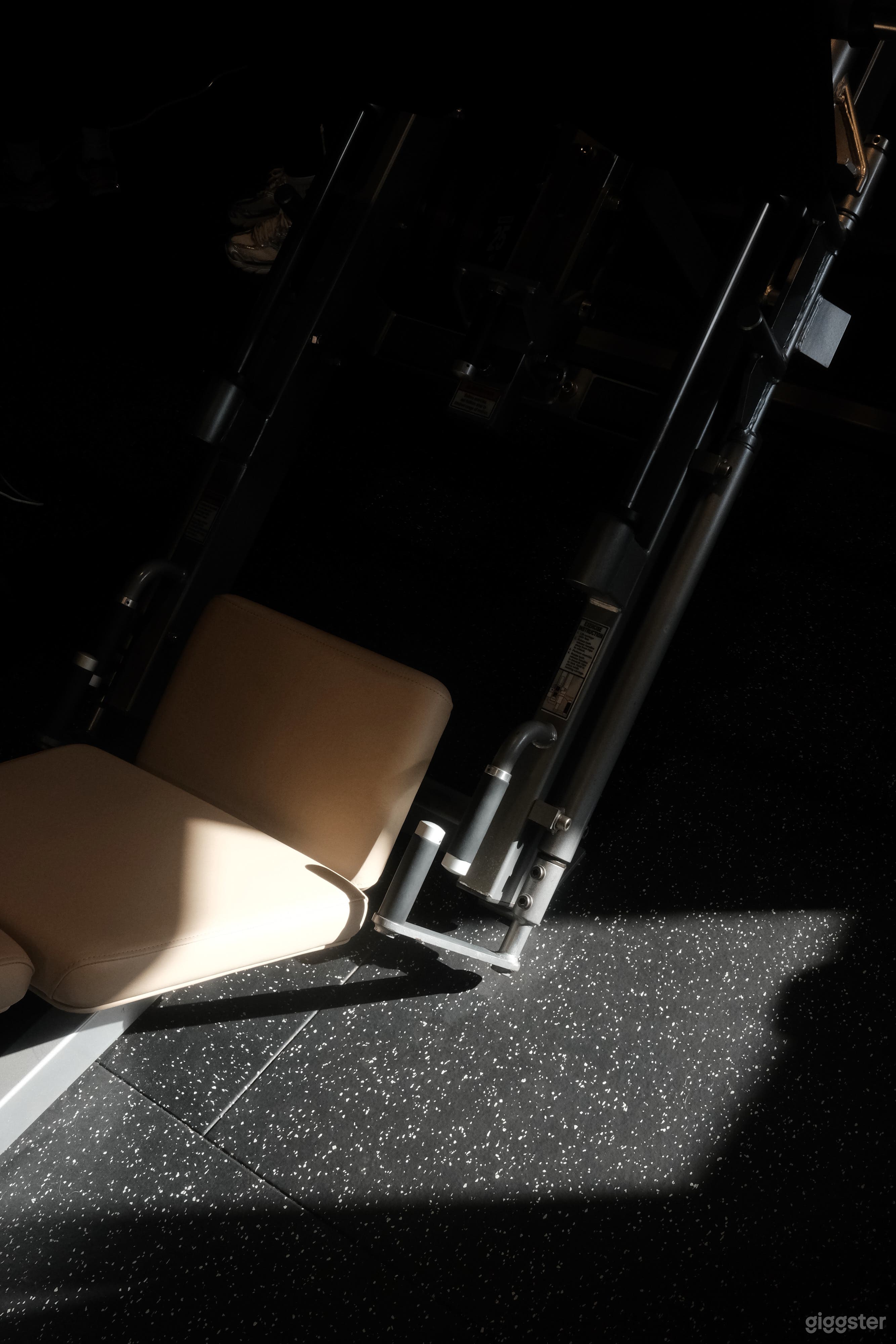 Designer Gym Space | Sleek Chrome and Beige Aesthetic Photo 3