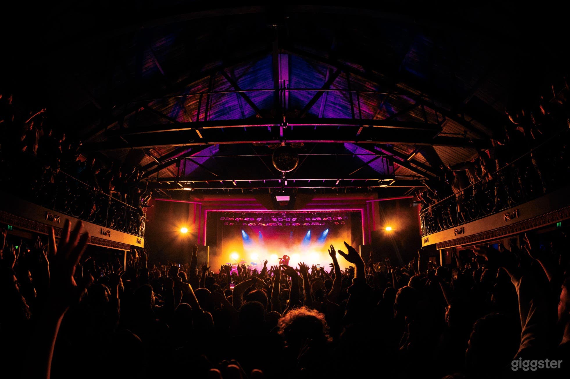 The Tivoli, inside during a gig