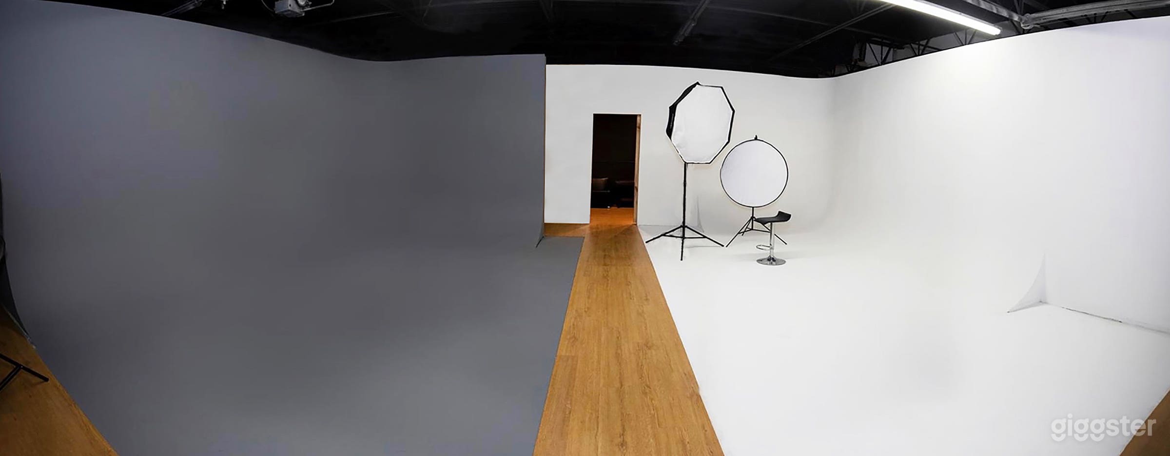 View of both Cyclorama Walls in the Mile High Studio
