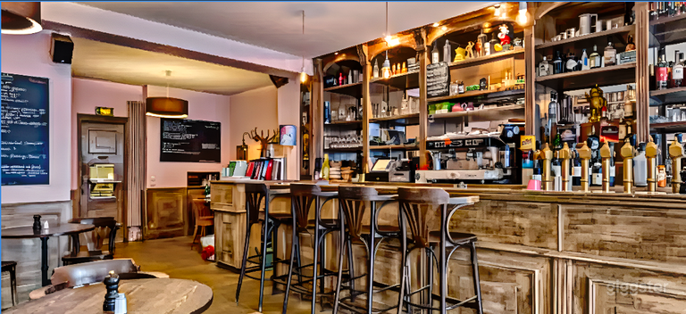  Stilvolles französisches Bistrot mit authentischem Pariser Charakter 