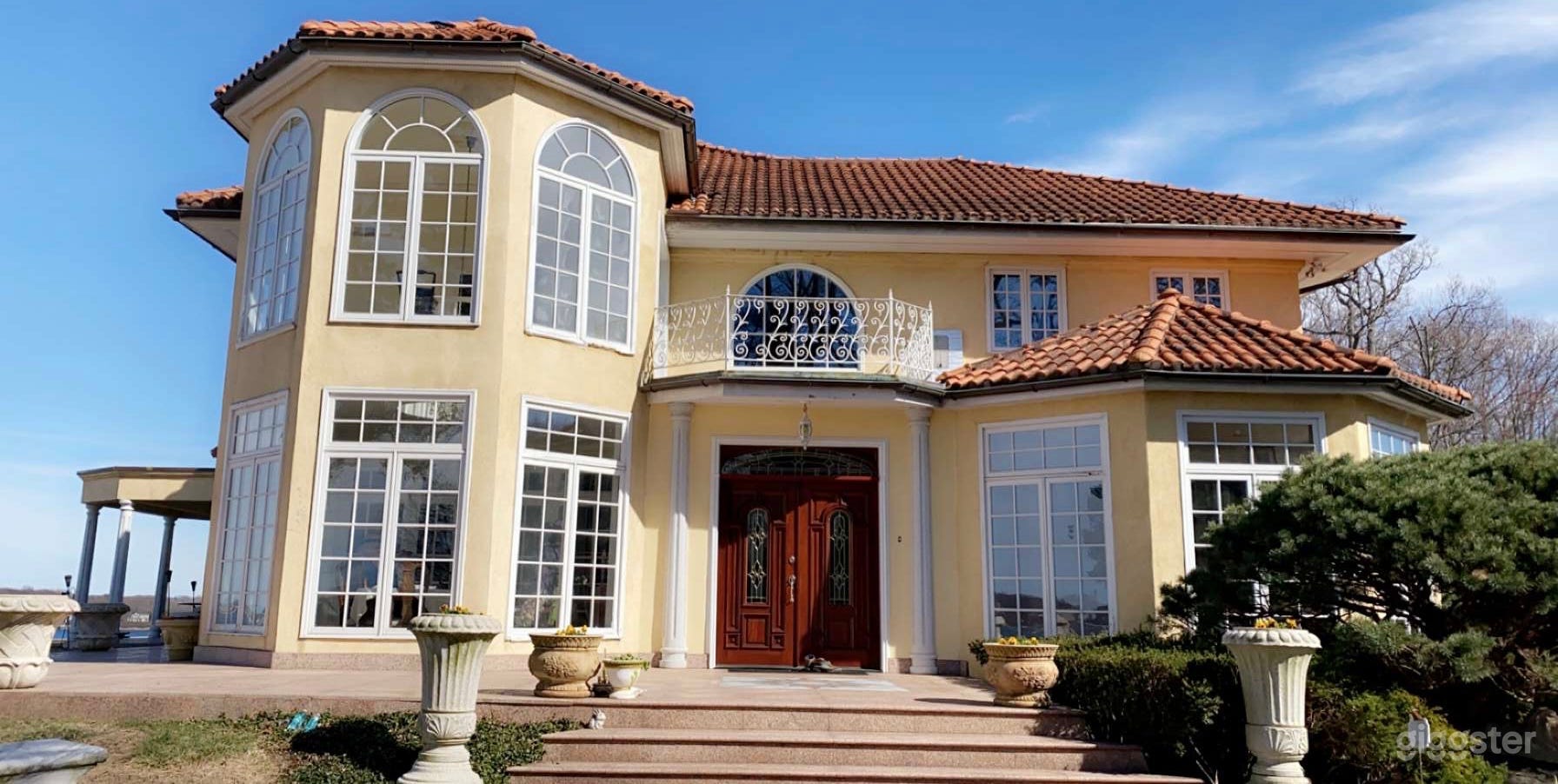 Front Door View (Tower Dining Room on Left) (Octagonal Library on Right)