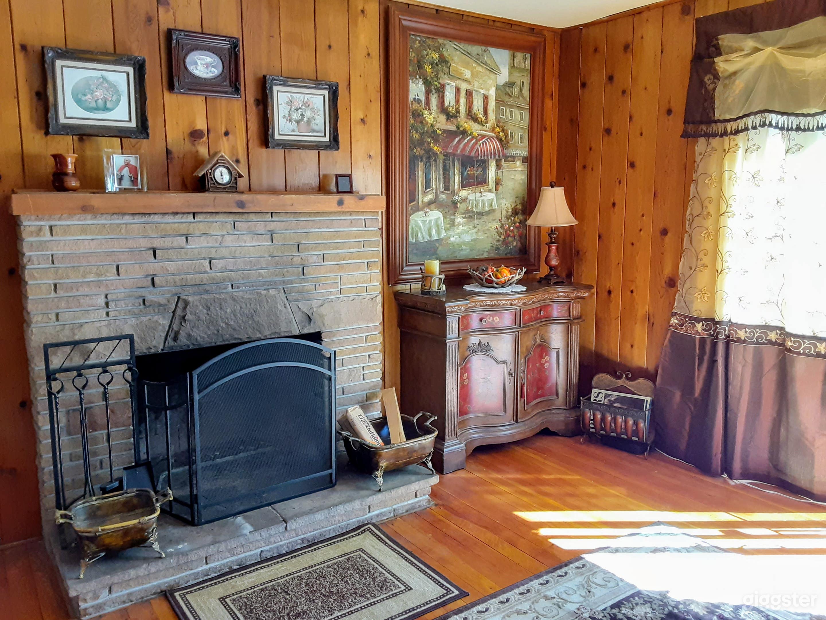 Fireplace in the salon