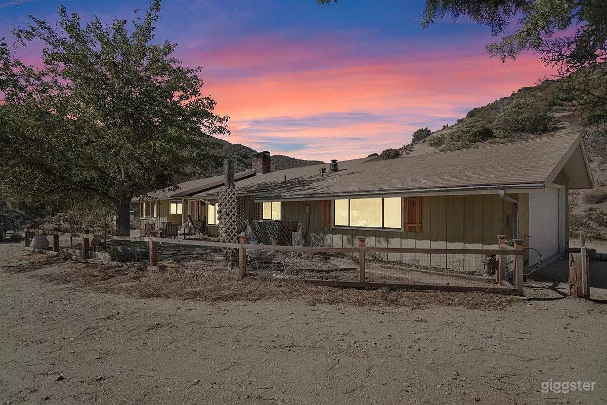 Rustic Desert Ranch House in Remote Valley Photo 1