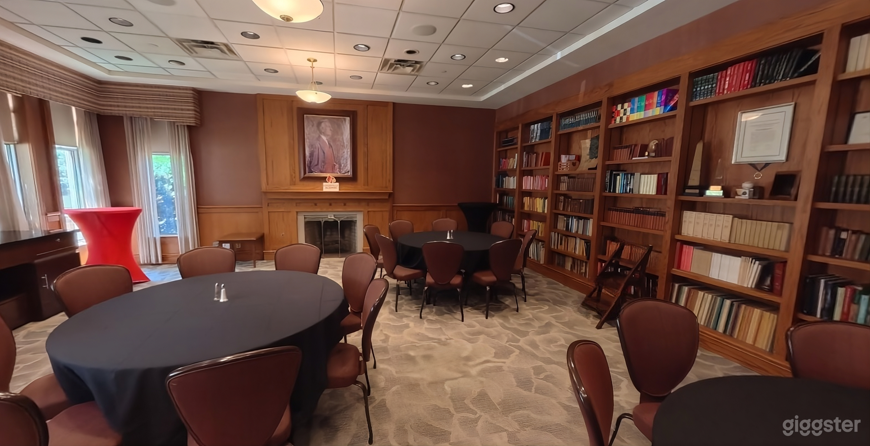 Elegant Library & Fireside Lounge — Events & Productions Photo 1