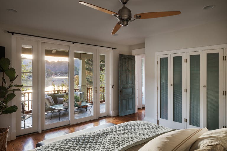  Master bedroom with lake view and large outdoor porch.  