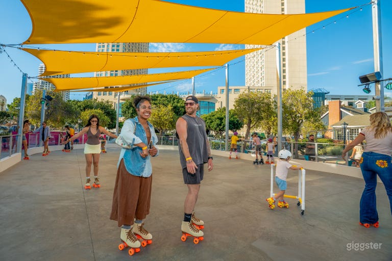  Patinoire à roulettes de Seaport Village à San Diego 