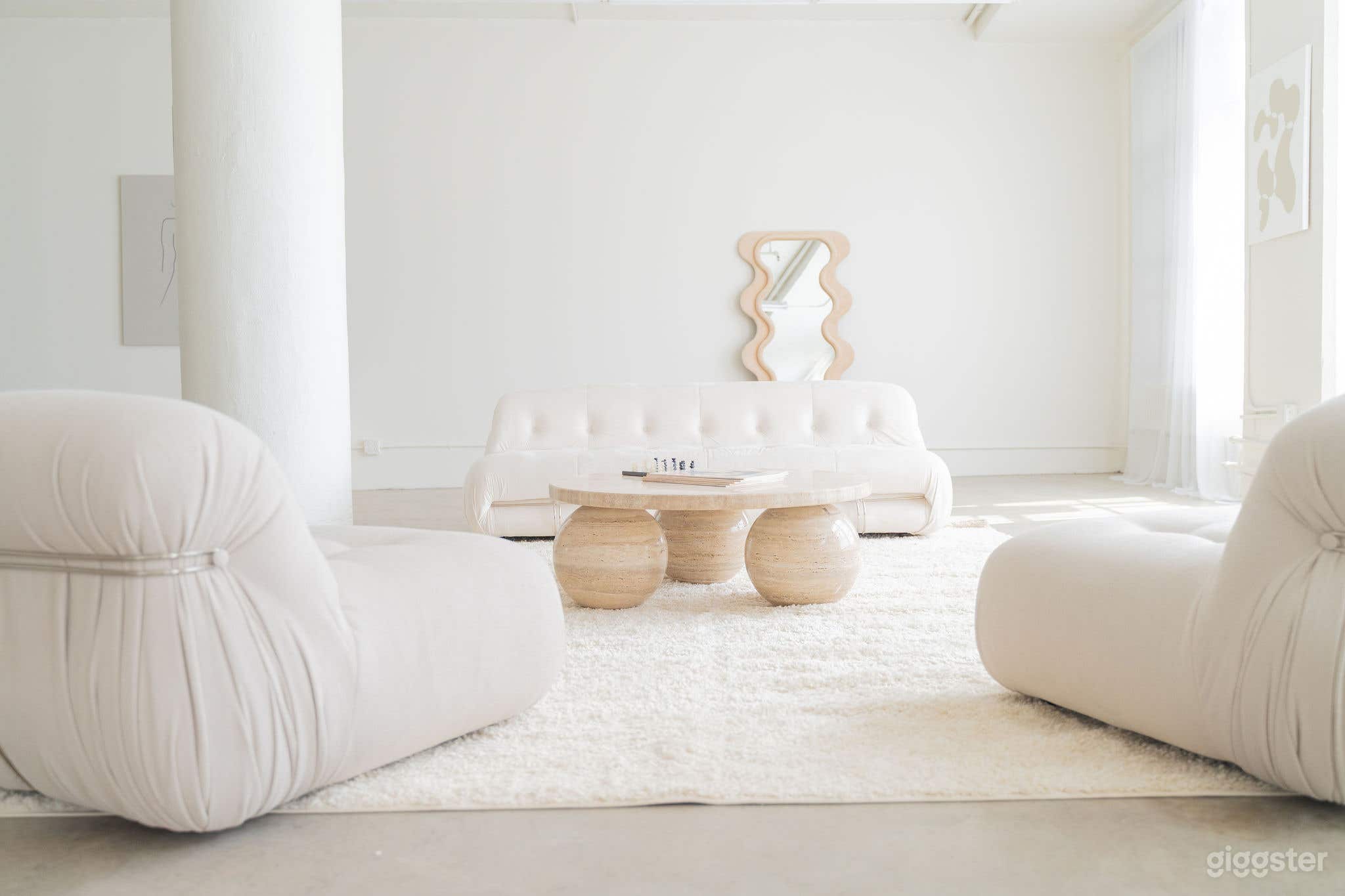 Modern Neutral Minimalist Natural Light Studio Photo 2