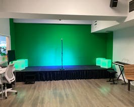  Acting Room with lights, mic, and stage. 