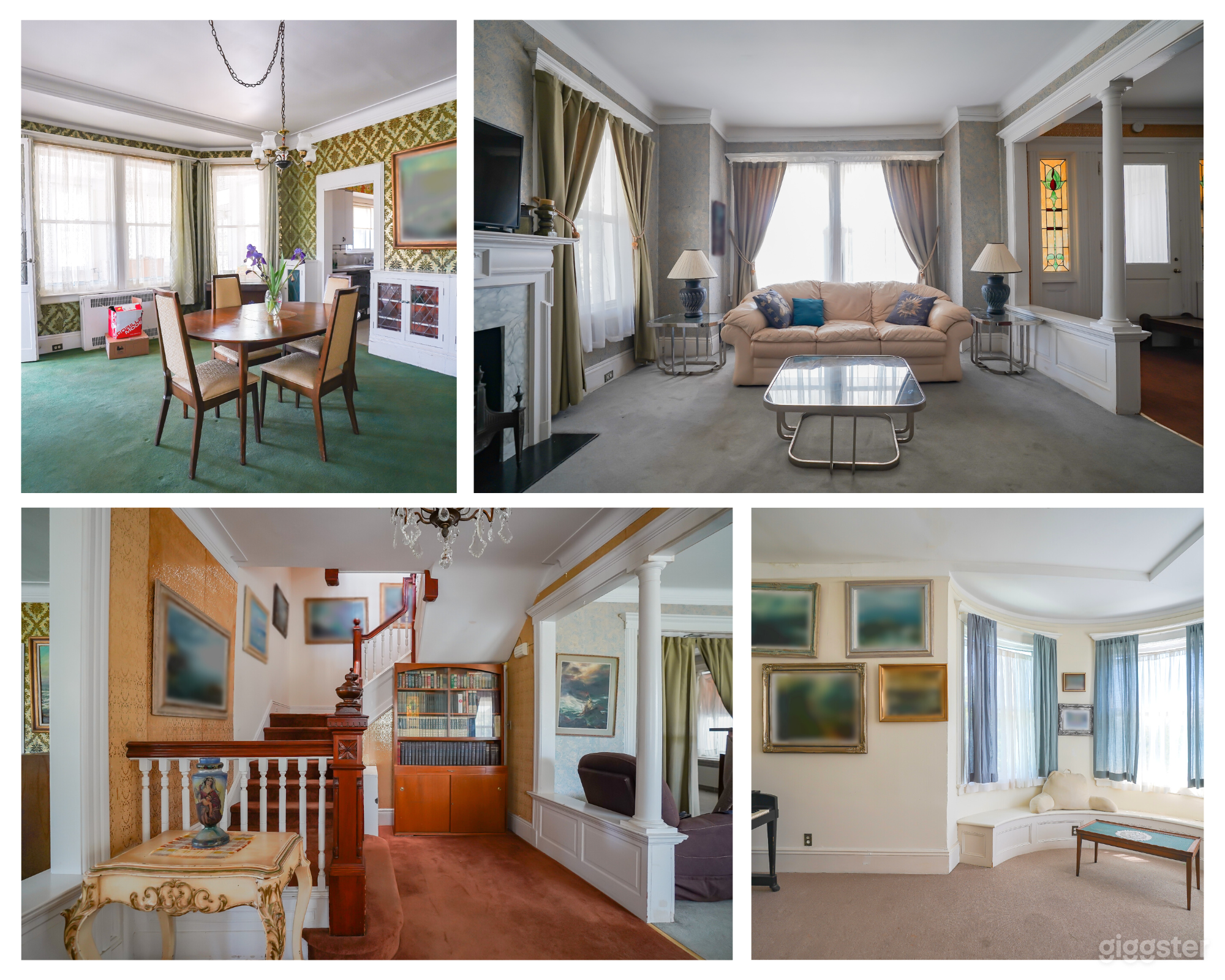 Vintage Wallpaper House w/ Natural Light, Antique  Photo 1