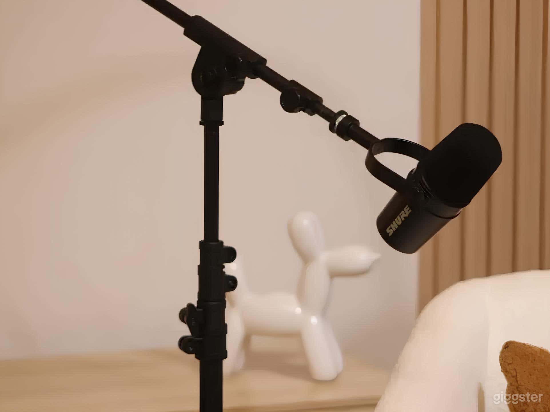 Beige Room for Podcasts Photo 4