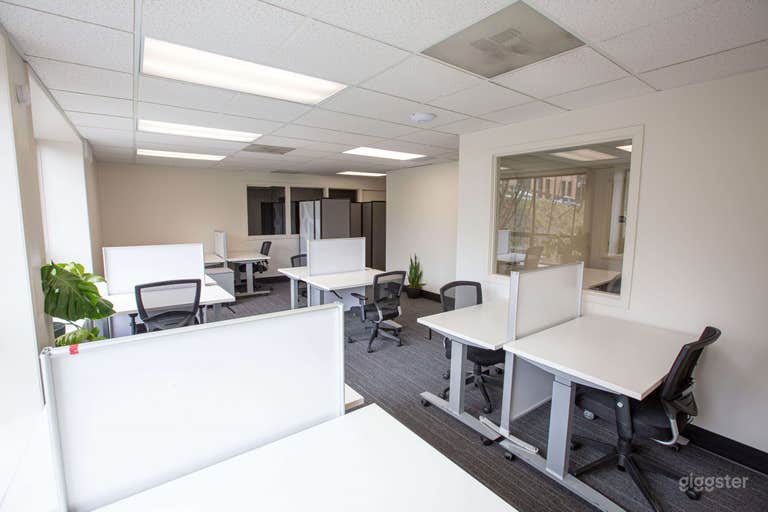  Our dedicated desk area; a great balance for those who seek office spaces, but prefer working around others! 