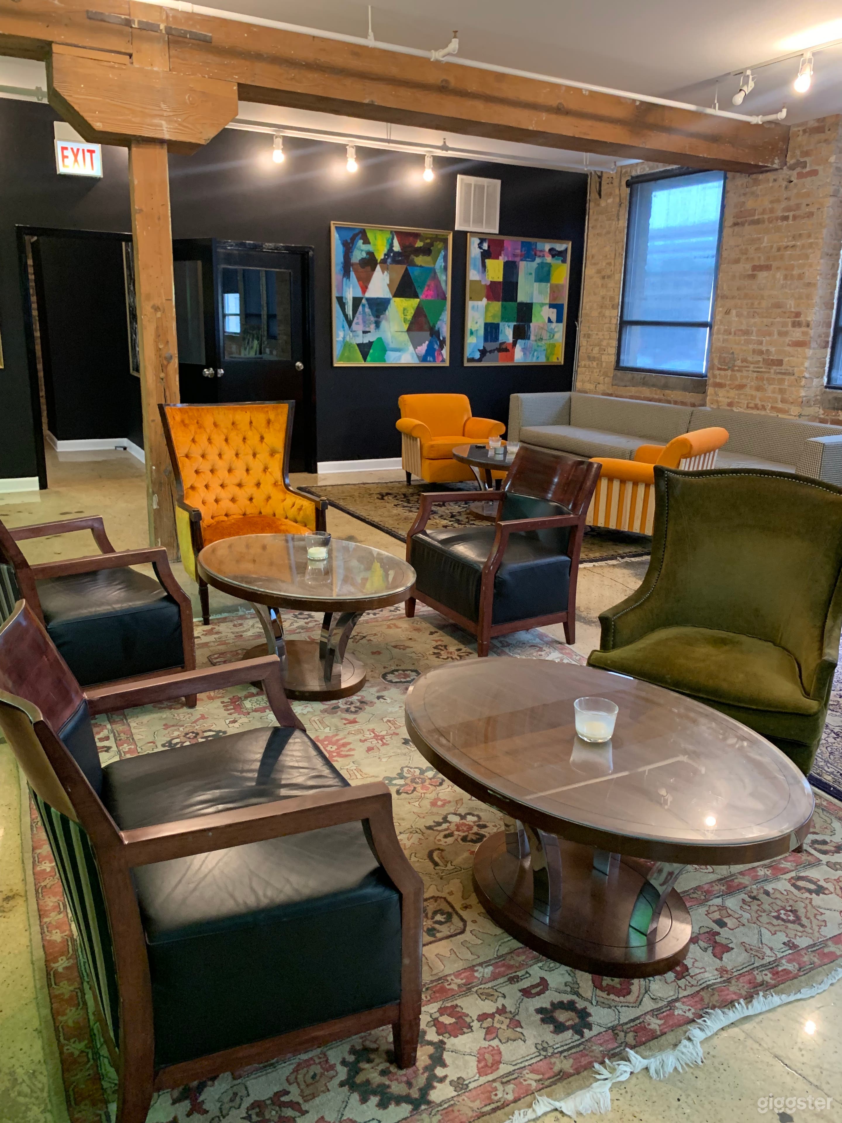 European coffee chairs and tables to best accommodate guests