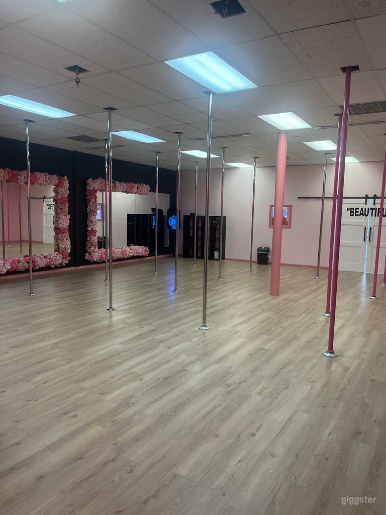  Dance Room
Poles can be decoration or used as props. Also mirrored wall 