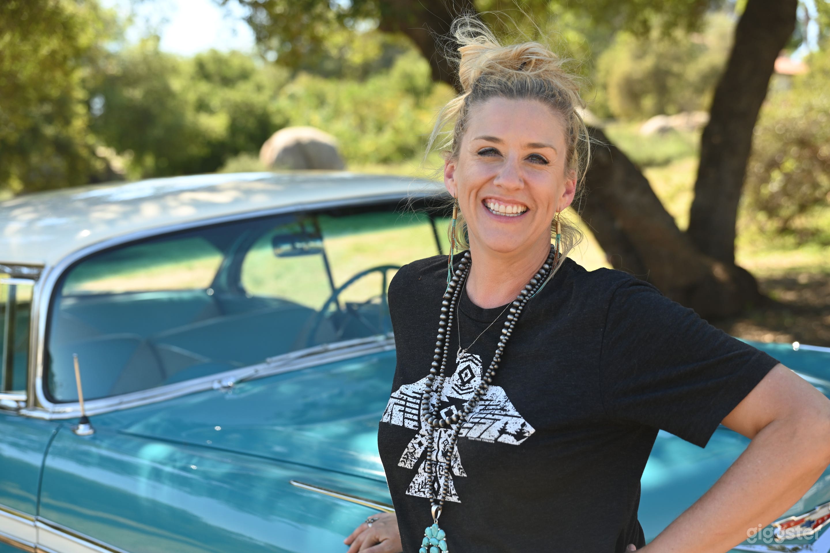 Closeup of the 1956 Bel Air