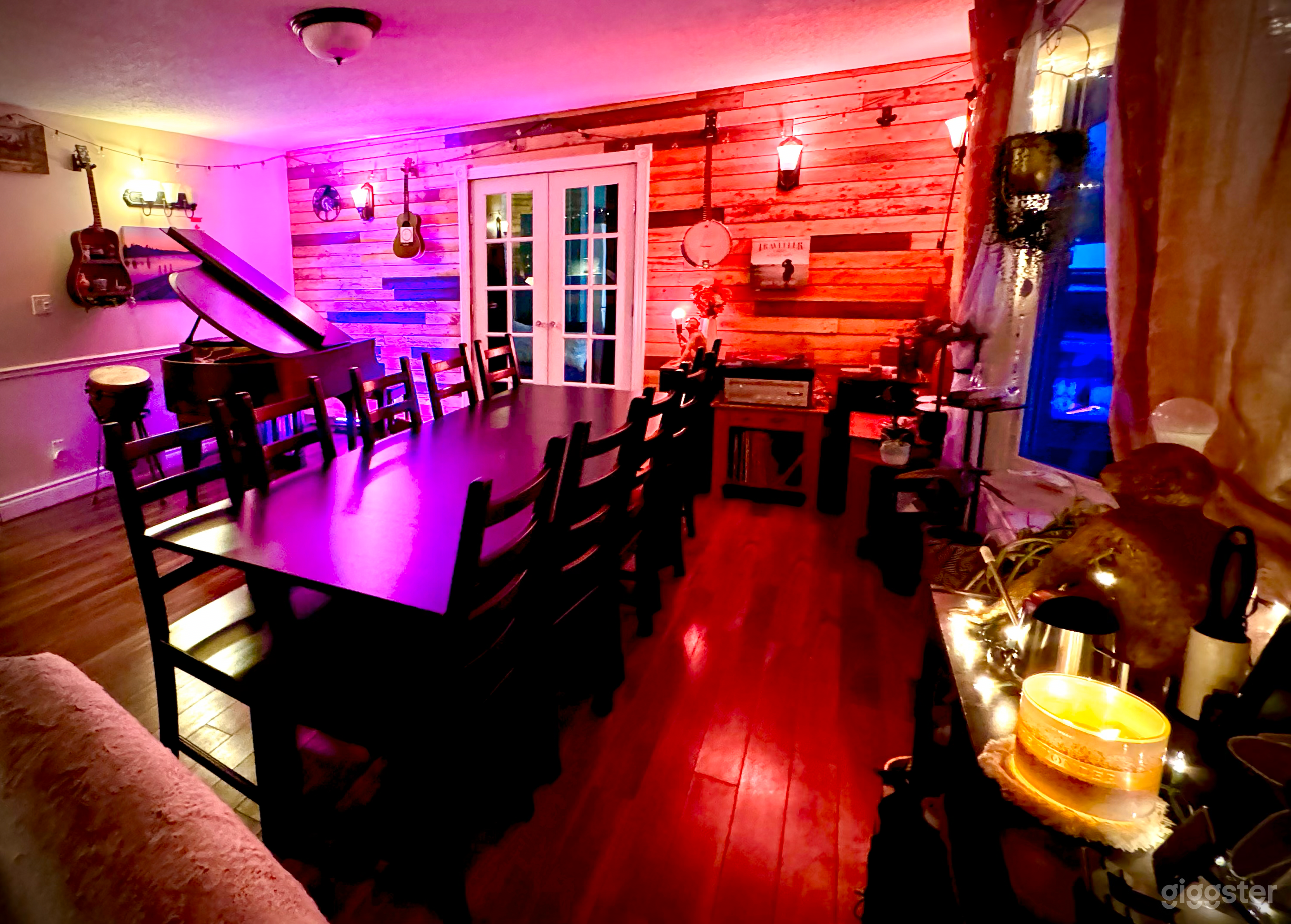 Warm Musical Dinner Vibes tucked in a winter forest location Photo 4