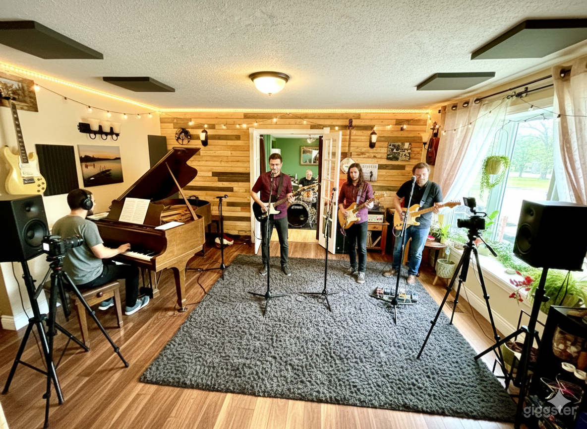 Warm Musical Dinner Vibes tucked in a winter forest location Photo 2