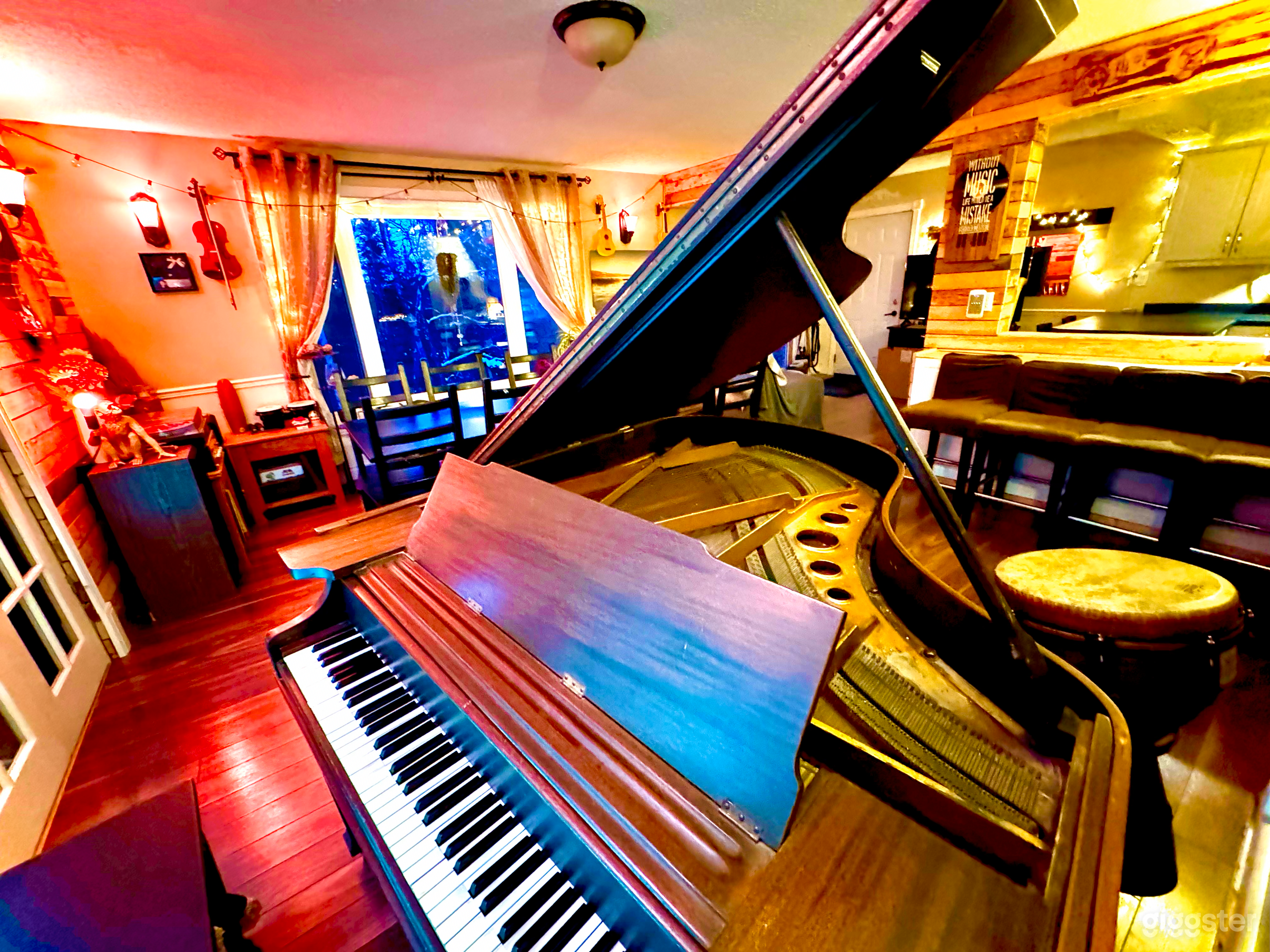 Warm Musical Dinner Vibes tucked in a winter forest location Photo 1