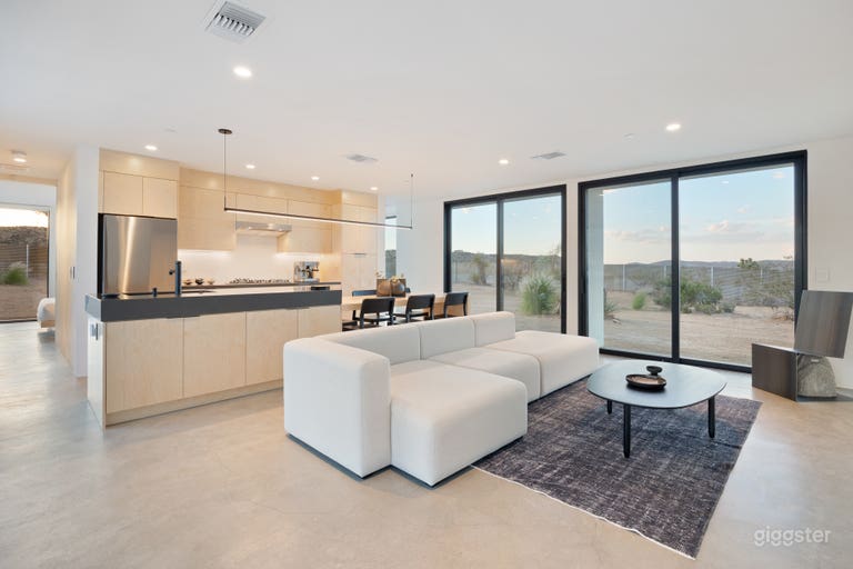  Minimalist Desert Temple with Pool 