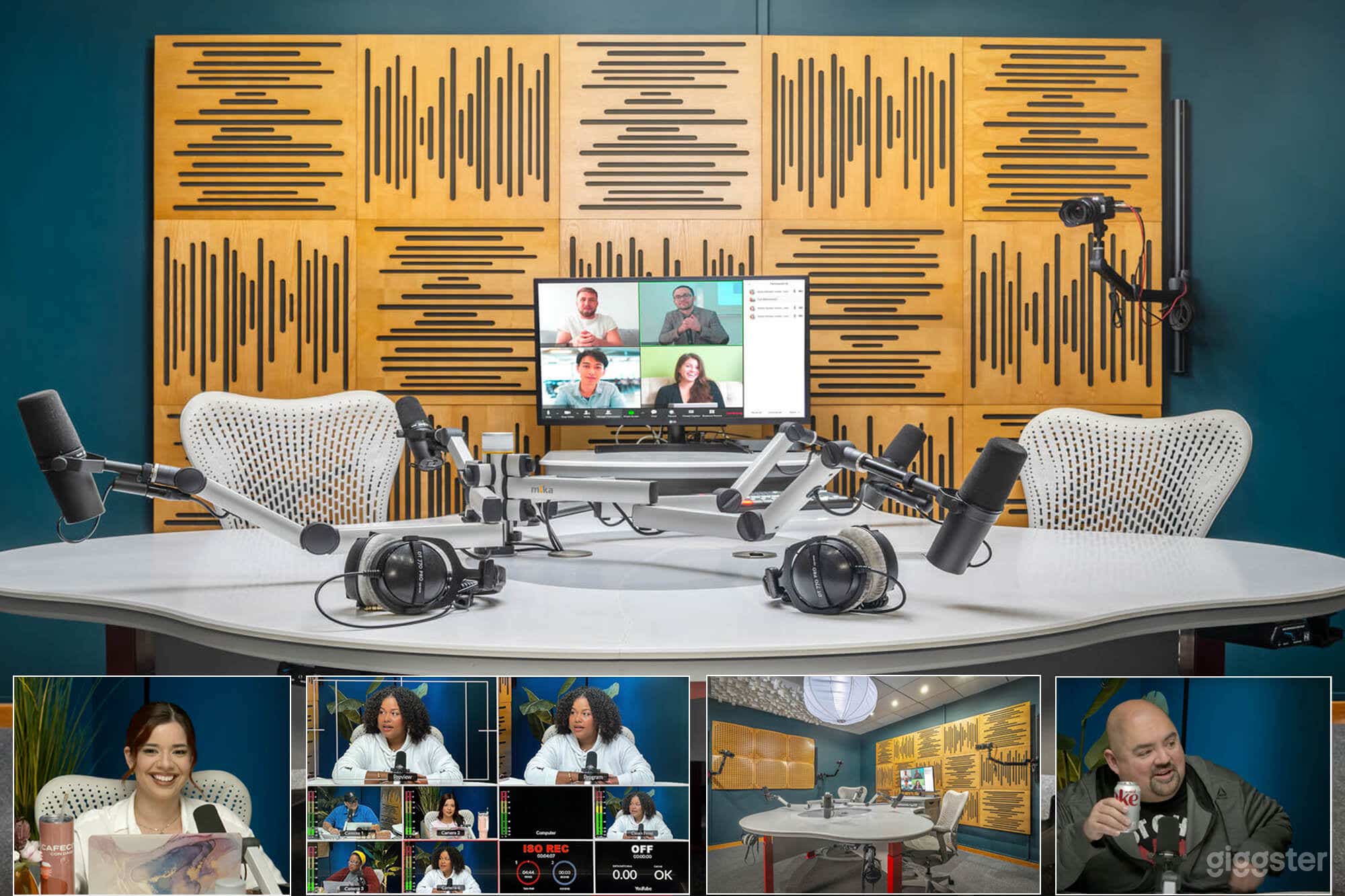 Pre-Lit Podcast Recording &amp; Live Streaming Studio Photo 1