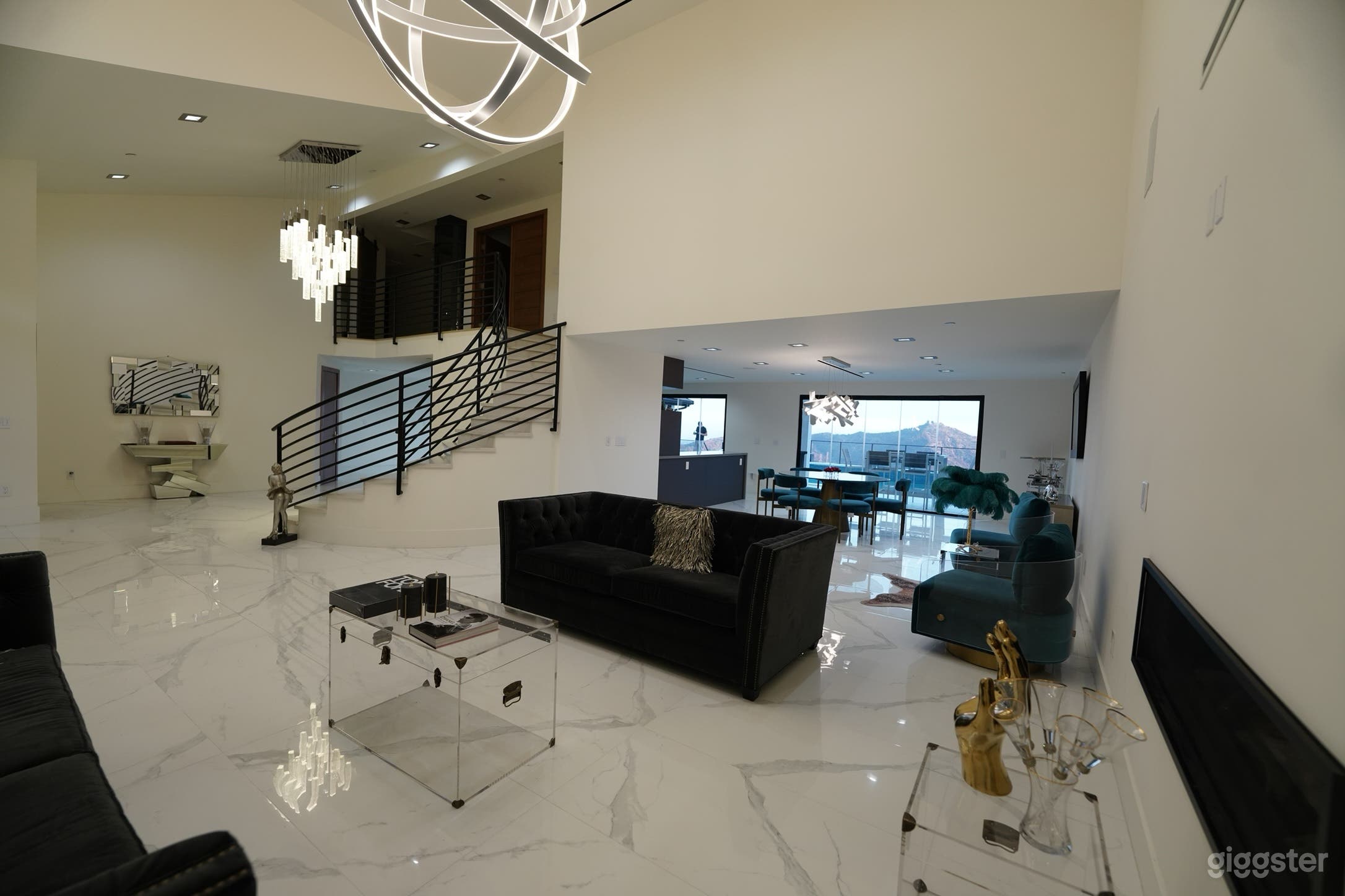 Modern Glass Hillside Estate Pool, Elevator, & Valley Views Photo 1