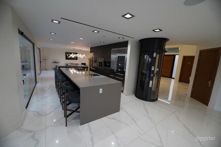  Modern Glass Hillside Estate Pool, Elevator, & Valley Views 