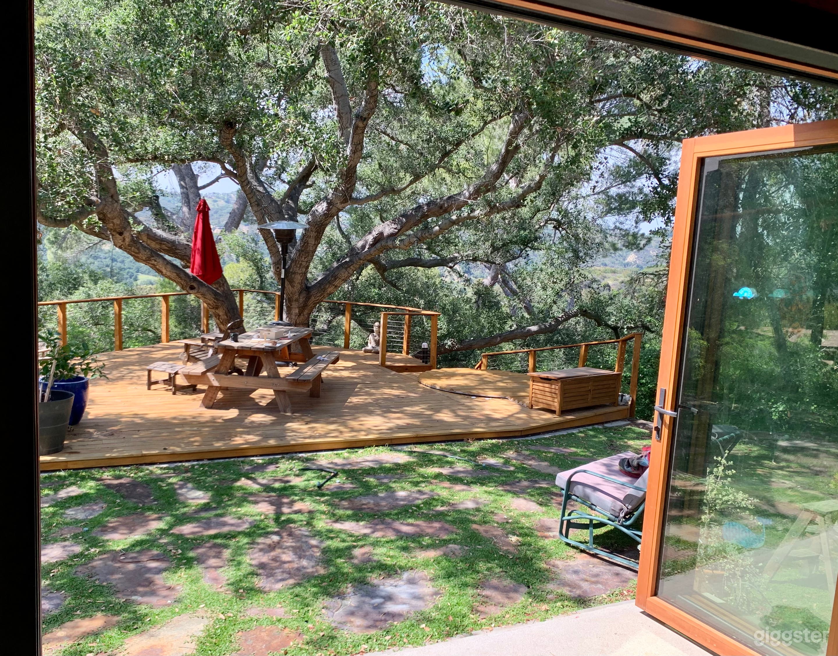 Sliding doors to deck
