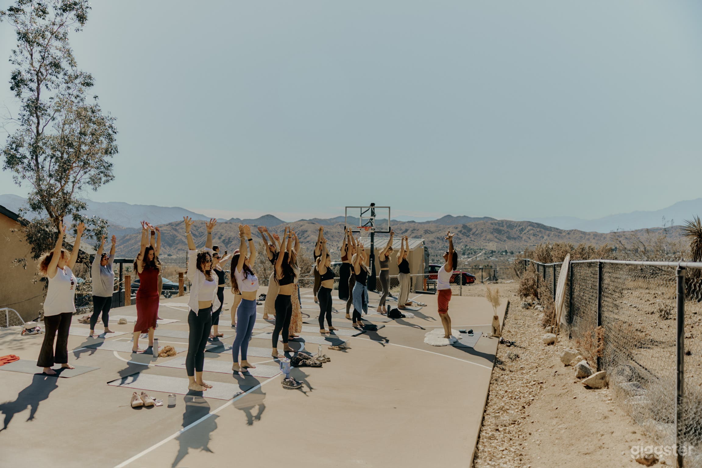 Large Modern Joshua Tree Desert Ranch with Basketball Court Photo 3