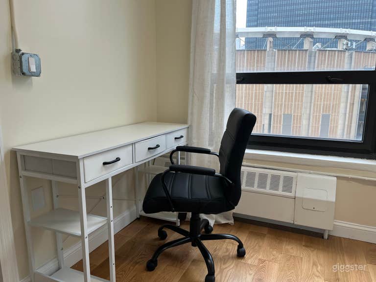  Standard desk and chair with windows that open, the A/C is remote-controlled 